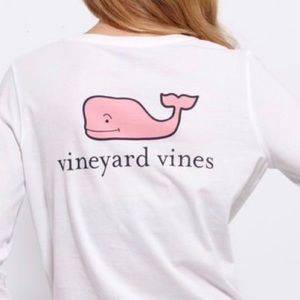 Vineyard Vines White Long Sleeve T-shirt